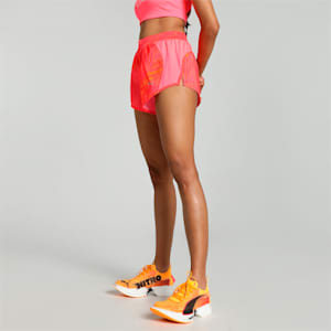 Favourite Velocity 3" Printed Women's Woven Running Shorts, Sunset Glow-Sun Stream, extralarge-IND